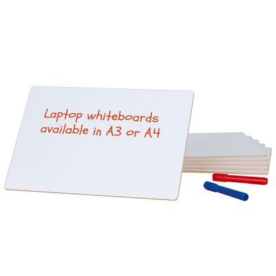 A4 & A3 Whiteboards Unframed pack of 6