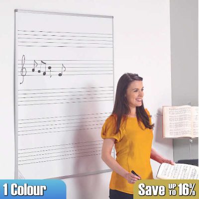 music stave printed whiteboards