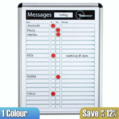 in out staff message dry wipe whiteboard