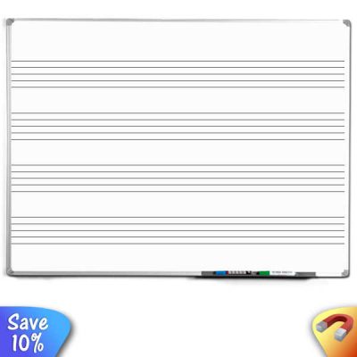 magnetic music ruled whiteboard